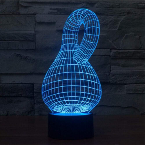 Φωτιστικό γραφείου 3D Illusion Spiral, RGB LED, 16 χρώματα, συμβατό με τροφοδοσία USB – 1