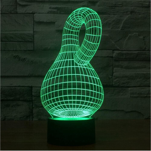 Φωτιστικό γραφείου 3D Illusion Spiral, RGB LED, 16 χρώματα, συμβατό με τροφοδοσία USB – 2