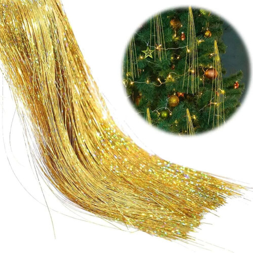 Παγάκια Pekkaxy Tinsel – 19 λαμπερές κλωστές από αλουμινόχαρτο για χριστουγεννιάτικο 1