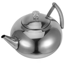 Bouilloire en acier inoxydable compatible induction pour la cuisine, idéale pour le thé et le café. Bec verseur facile, capacité de 1,7 litre.