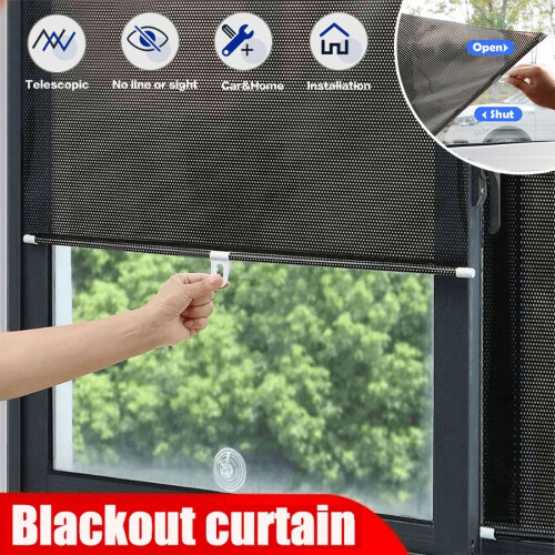 Universal Roller Blinds Βεντούζα Σκίαστρο Κουρτίνα Συσκότισης χωρίς Νύχια Αυτοκίνητο 1