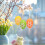 Easter Eggs Assorted Colors 6 Pcs 8