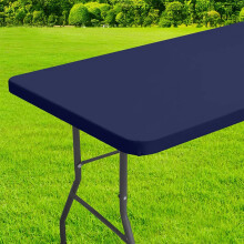 Nappe de pique-nique extensible en spandex 76 x 122 cm, élastique et adaptée aux tables rectangulaires, lavable, pour l'extérieur, le camping et