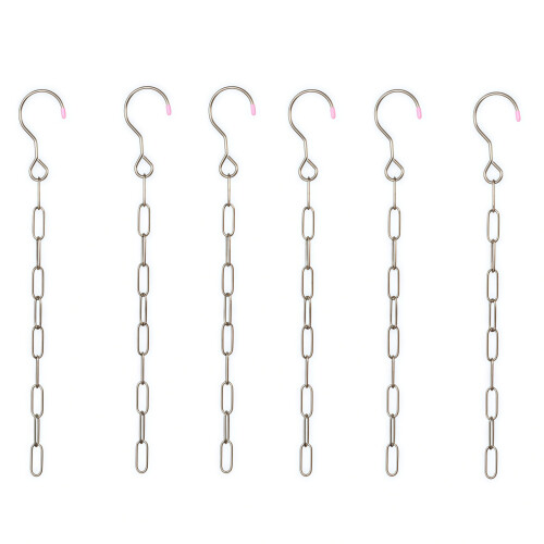 Chaînes de rangement pour placard, solides et fiables, lot de 6