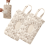 Bolsa para fraldas e lenços umedecidos com estampa floral acolchoada (pacote com 2) 1