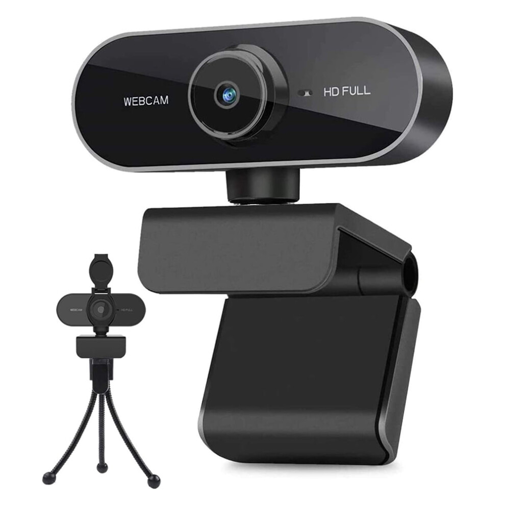 Webcam With Microphone, Full Hd 1080P Webcam Black 9071309981568
