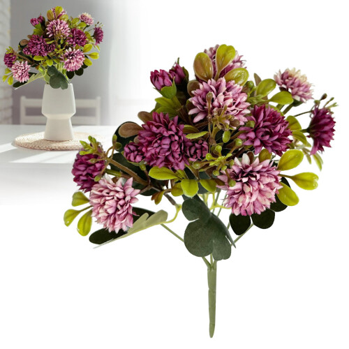 Bouquet de chrysanthèmes artificiels violets (1 pièce) 1