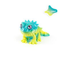 Figura antiestresse de leão-lagarto impressa em 3D com articulação móvel (1 unidade)