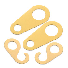Golden Metal Cuckoo Clock Chain Hooks Set of 4