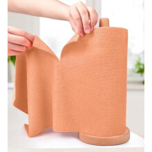 Rouleau de chiffons de nettoyage en microfibre – Déchirables, réutilisables, non pelucheux, lavables, 20 feuilles (Corail)