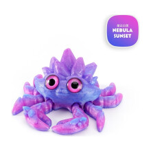 Kristallkrabbenfigur, 3D-gedrucktes, bewegliches Modell, 1 Stück