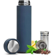 Isoleret termokande i rustfrit stål med infuser, 500 ml