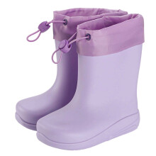 Bottes de pluie pour petites filles – Bottes en caoutchouc légères et imperméables, semelle antidérapante, violettes, pointure 11-11,5 ans