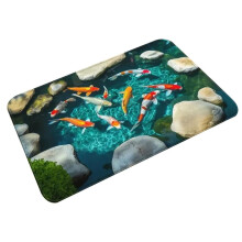 Tapis à illusion d'optique 3D – Design amusant avec des trous, antidérapant et facile à nettoyer ; idéal pour les amateurs de farces.