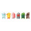Anime hars auto dashboard decoratieset – 6 stuks 2