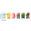 Anime hars auto dashboard decoratieset – 6 stuks 3