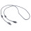 Černý stíněný 2pinový kabel klávesnice 1,5 m 1