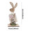 Påskhare träbordsprydnad 23 cm vit 61 x 28 cm 3