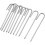 Estacas de aço galvanizado com gancho em J, 30 cm (12 polegadas), pacote com 12 unidades. 3