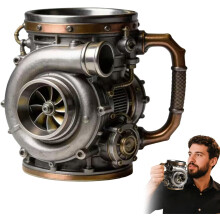 Mug à café en forme de moteur de voiture pour homme (1 pièce)