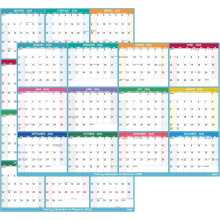 2026 Kalender med torr radering – 91,5 x 61,5 cm, vändbar på båda sidor, vertikal/horisontell, jan–dec 2026, anteckningsvänlig