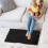 Black Rectangular Washable Area Rug 8 ft x 8 ft 4