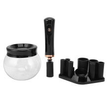 Spazzola Pulitore Asciugatrice 8-taglie Collari in silicone Nero