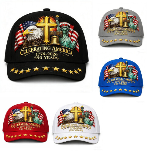 Πατριωτικό Καπέλο Μπέιζμπολ Bald Eagle Liberty Print Ρυθμιζόμενο 2