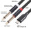 Câble USB-C vers TRS 6,35 mm ; câble double 6,35 mm de type C ; large compatibilité 5