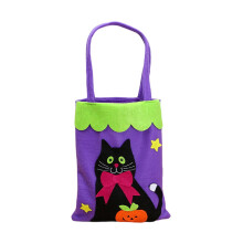 Borsa tote in tessuto non tessuto per Halloween con design a zucca, 1 pezzo