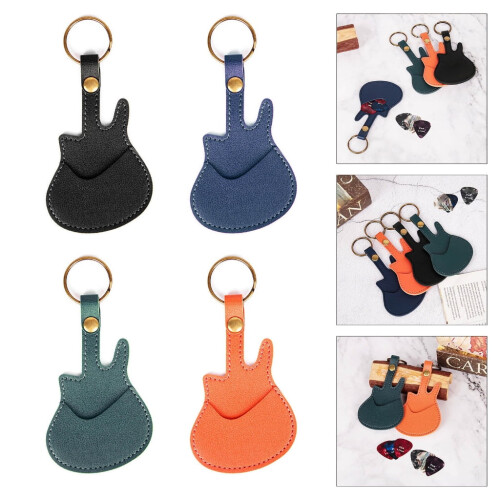 Guitar pick pouch shaped holder with protective storage 1