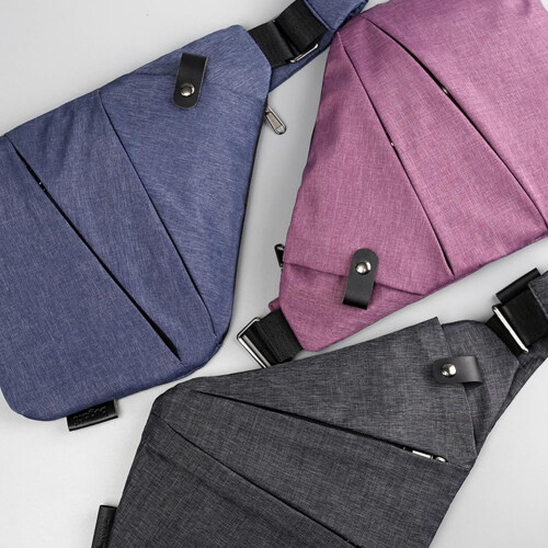 Κομψή και casual ανδρική τσάντα Sling, τσάντα στήθους με μινιμαλιστικό σχεδιασμό για 2