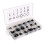 225-Piece Metric NBR Rubber O-Ring Set Black 4