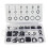 225-Piece Metric NBR Rubber O-Ring Set Black 1