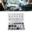 225-Piece Metric NBR Rubber O-Ring Set Black 6