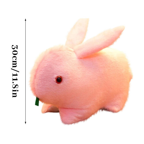 Rabbit plush toys pink white 3-pack 1