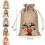 Sacos de juta com cordão para o Natal – Presentes rústicos e doces 4