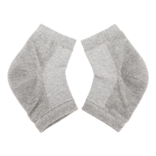 Calze idratanti in cotone e silicone - Grigio 1