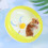 1Pc Yellow Hamster Exercise Wheel with Silent Design and Secure Stability 2