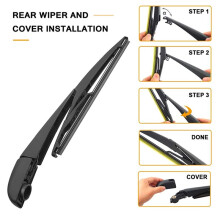 4X for Rav4 2013-2017 Rear Wiper Arm Blade Set 85242-42040 Factory Replacement Accessories Parts
