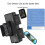 2X OBD2 One Divided Into Two Adaptor Wire 16 Pin 16 Core OBD Expansion Cable Connector Adapter Cable Universal 2