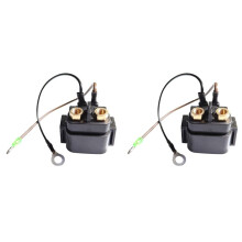 2X Zespół Elektromagnesu/Przekaźnika Rozrusznika Silnika Zaburtowego Silnika Łodzi dla Mercury Mariner 8HP 9,9HP 25HP 30HP 853809001 8M0098898