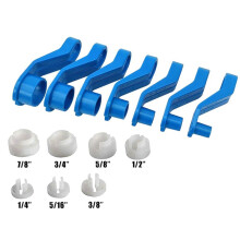AC Fuel Disconnect Tool 32Pcs Universal Fuel Quick Disconnect Fitting Hose Kits Oil Cooler Tube Removal Tool A