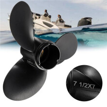 2pcs 7 1/2 X 7 Outboard Propeller for  Engine 4-6HP 58110-91JN0-019 Marine Propeller 10 Spline Tooth 3 Blades