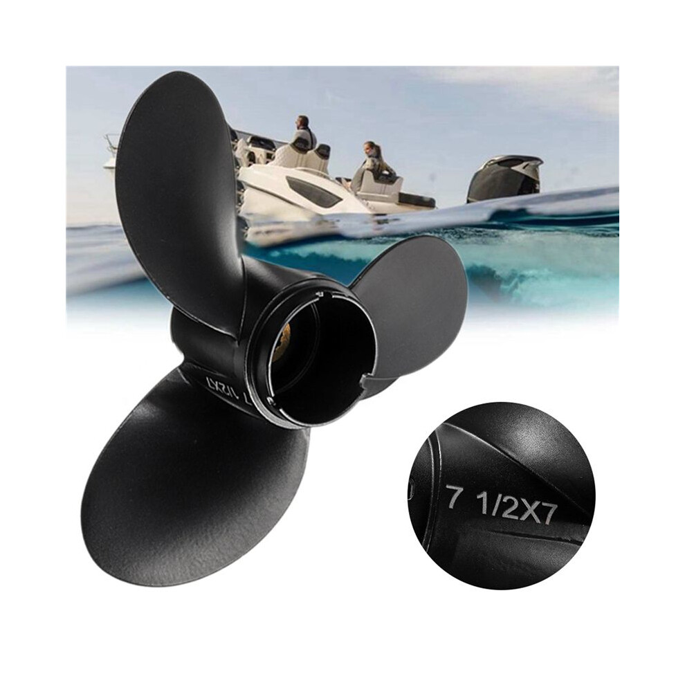 2Pcs 7 1/2 X 7 Outboard Propeller For Engine 4-6Hp 58110-91Jn0-019 Marine Propeller 10 Spline Tooth 3 Blades 6033241015766