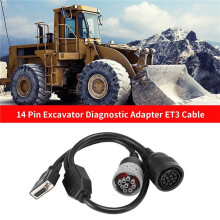 2X 9Pin & 14 Pin Excavator Split Connect CA3 Service Cable Comm Diagnostic Adapter for CAT ET-3 457-6114 317-7485
