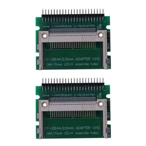 2X IDE 44-Pin Stecker auf CF Kompakter Flash Stecker Verbinder Adapter