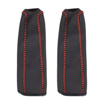 2X Leather Funda Protectora De La Cubierta Del Freno De Mano Para / Accord / 8, LÍNea Roja Negra