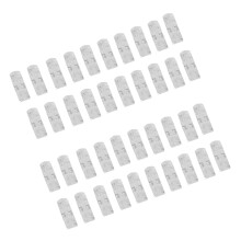 40pcs Wire Fixing Clamp Clip Desktop Wire Clear Clips Holder Clamps Cable Clip Device USB Cord Clips Holder