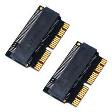 2X M.2 NGFF AHCI NVMe SSD Adaptador Convertidor 12 + 16 Pines para 2013-2017 M.2 NVME SSD Adaptador de ConversióN